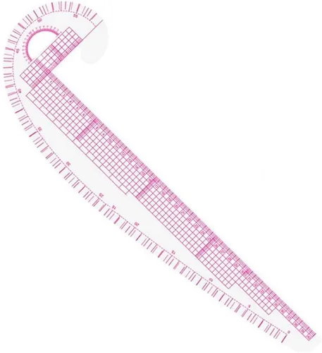Miniatura 2 de Regla curva 3 en 1, regla de costura métrica de plástico para costura, regla de manualidades para costura, regla curva, regla de costura métrica