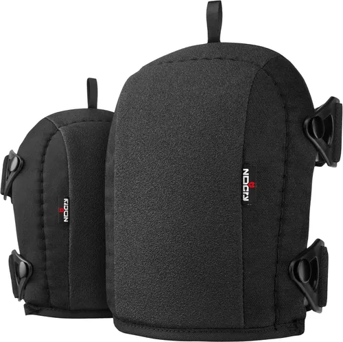 Rodilleras de trabajo antideslizantes NoCry para hombres y mujeres con acolchado de espuma suave gruesa, correas resistentes y clips de fácil Negro