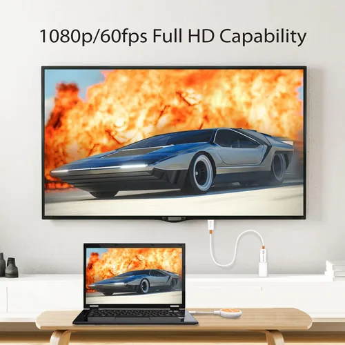 Miniatura 6 de j5create ScreenCast - Transmisor y receptor de pantalla inalámbrico USB-C a HDMI, compatible con 1080p, adecuado para iPhone15, MacBook, iPad Pro