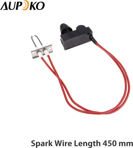 Miniatura 3 de Aupoko Kit de encendido doble, encendedor electrónico, encendedores de parrilla de gas propano con doble electrodo de encendido, cable de bujía