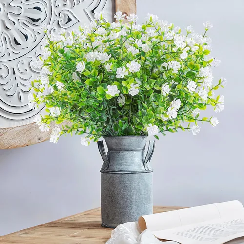 Miniatura 72 de AmyHomie 16 paquetes de flores artificiales de eucalipto negro para exteriores, resistentes a los rayos UV, flores sintéticas que no se decoloran