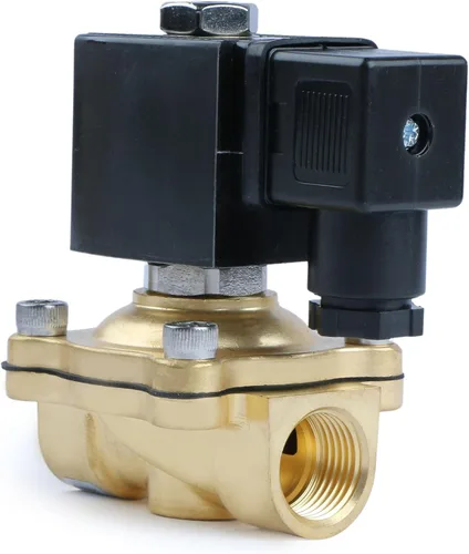 Miniatura 2 de U.S. Solid Válvula solenoide de latón de 1/2" - 12V DC, normalmente cerrada, válvula eléctrica de 10 bar para agua, aire, diésel