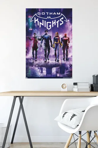 Miniatura 4 de DC Comics - Póster de pared de videojuegos Gotham Knights de arte clave, 34 pulgadas de largo x 22.4 pulgadas de ancho, versión sin marco