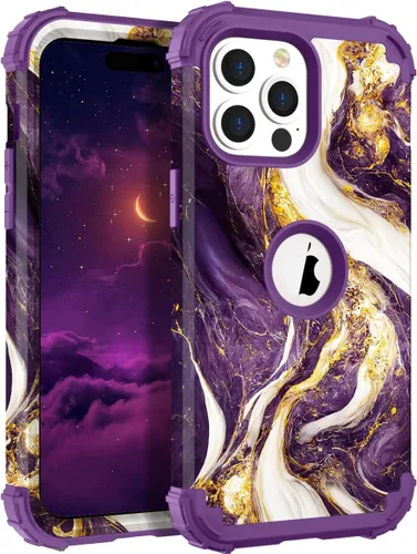 Miniatura 16 de Hocase Funda para iPhone SE 2022/2020, resistente a prueba de golpes, de plástico duro+goma de silicona, funda protectora híbrida para iPhone SE