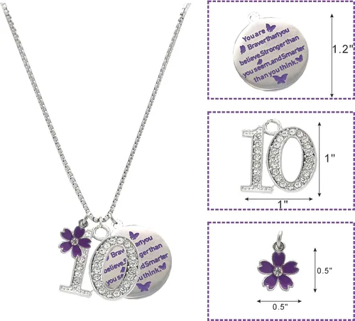 Miniatura 3 de VeryMerryMakering 10th Birthday Bracelet Necklace