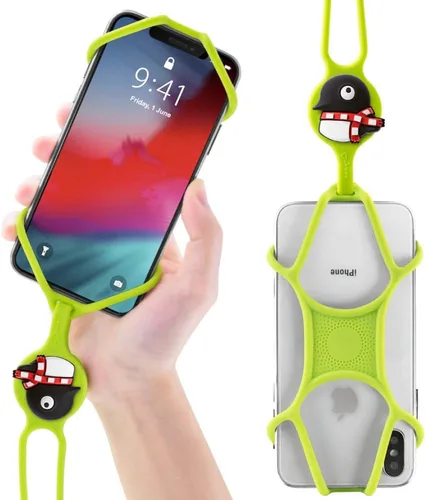Miniatura 9 de Cordón para llevar teléfono celular + soporte de cuello 2 y protector de teléfono 2 Cordón con tarjeta - Maru Penguin