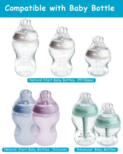 Miniatura 7 de Boquilla de silicona (L) para biberones anti-cólicos Tommee Tippee Natural Start, flujo rápido, 6m+, 4