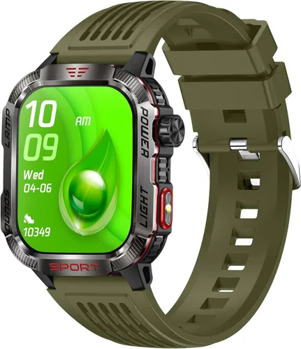 Miniatura 14 de Reloj inteligente para hombre, deportes al aire libre, impermeable, brújula con respuesta/hacer llamadas, reloj de fitness, oxígeno en sangre