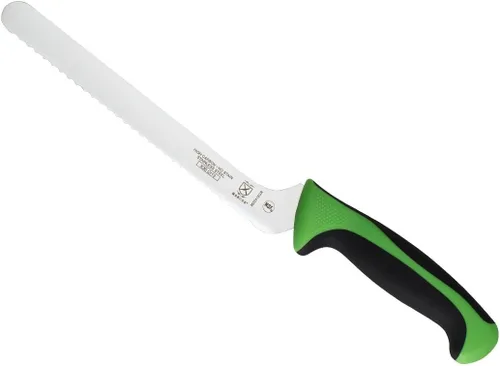 Miniatura 18 de Mercer Culinary - M23210WBH Mercer Culinary Millennia - Cuchillo para pan con borde ondulado de 10 pulgadas de ancho, color blanco