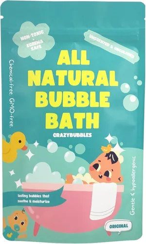 Baño de burbujas natural para niños y bebés, baño de burbujas hipoalergénico para niños con piel sensible, artículos esenciales suaves para bebés