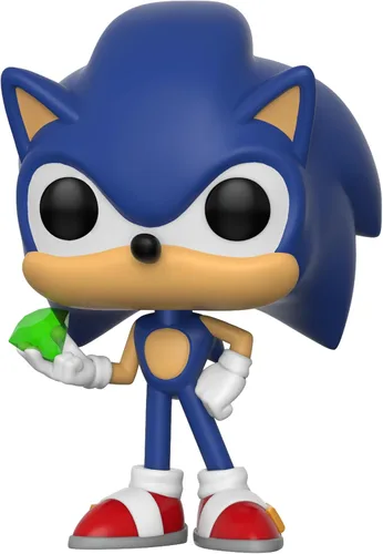 Miniatura 2 de Funko Pop! Games: Sonic - Juguete coleccionable de Sonic con esmeralda, azul