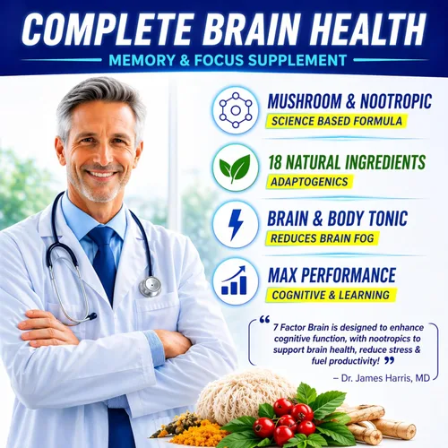 Miniatura 3 de Suplementos cerebrales para la memoria y la concentración - Salud cerebral nootrópica - Rendimiento cognitivo, claridad, energía, vigor mental