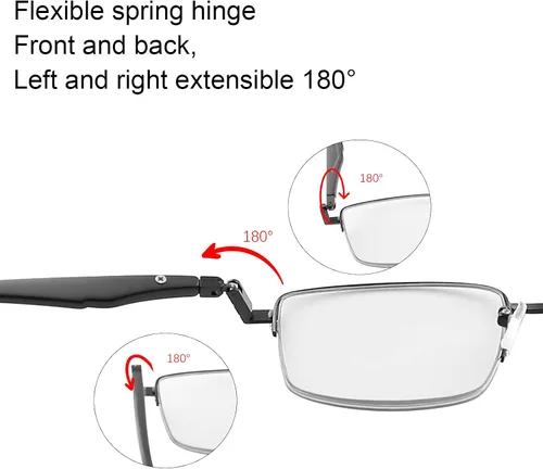 Miniatura 2 de YIMI Gafas de lectura de computadora multifoco progresivas fotocromáticas con bisagra de resorte Transición UV Gafas de sol antirreflejo