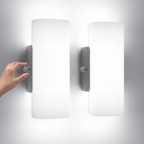 Miniatura 11 de ChangM Lámpara de pared LED moderna de acrílico 12W blanca fría 6000K lámpara de arriba abajo para dormitorio, pasillo, escaleras, baño, iluminación