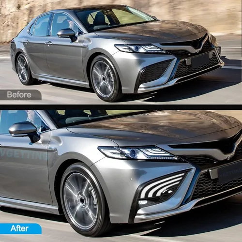 Miniatura 7 de Luz de circulación diurna para Toyota Camry 2021-2023 Reemplazo de luz antiniebla Tri-colores DRL con bombilla LED para Camry SE XSE Luz de Camry