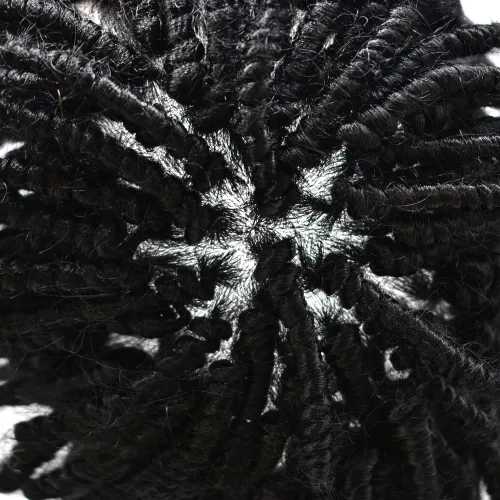 Miniatura 3 de Trenzas afro Toupee para hombres negros, unidad de cabello humano con rastas de inyección de poliuretano, para hombres negros, trenzas de ganchillo