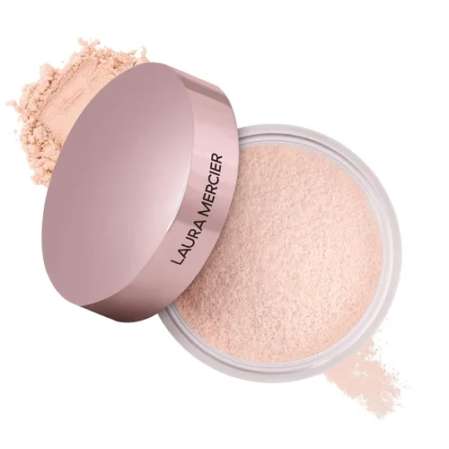Miniatura 13 de Laura Mercier Polvo de ajuste suelto translúcido, control de brillo las 24 horas, acabado mate suave, impregnado con vitaminas C+ E, uso duradero