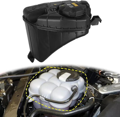 Miniatura 3 de X AUTOHAUX Tanque de depósito de radiador de refrigerante 17138610656 Botella de expansión de desbordamiento de refrigerante con tapa y sensor