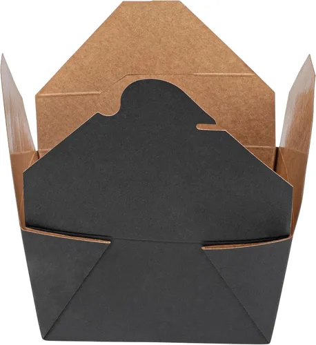 Miniatura 12 de Restaurantware Contenedor desechable para llevar, 30 oz / #1, negro