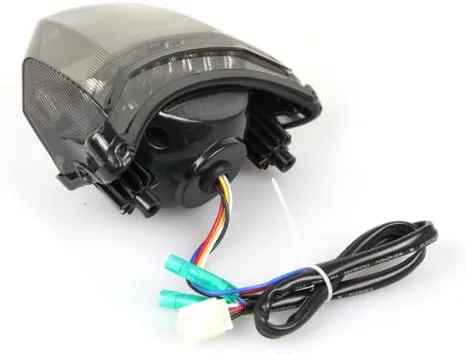 Miniatura 3 de Luces traseras LED secuenciales integradas Lente de humo para Yamaha FZ6 2004-2009