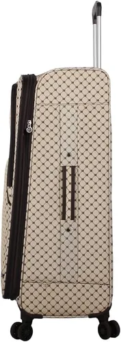 Miniatura 37 de Steve Madden Equipaje de diseñador, Chalet Gris Claro, Juego de maleta giratoria ligera expandible de 3 piezas - Juego de viaje