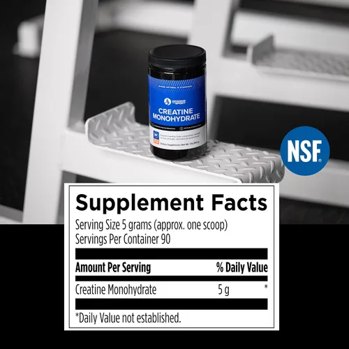 Miniatura 2 de Designs for Sport Polvo micronizado de monohidrato de creatina sin sabor – Certificado NSF para deporte, 90 porciones, apoya la recuperación