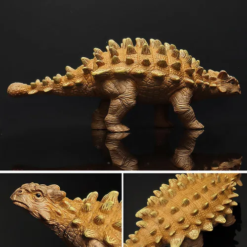 Miniatura 5 de Gemini&Genius Figura de Acción de Juguete Dinosaurio Ankylosaurus, Juguete Saichania, Regalo, Relleno de Calcetín de Navidad, Decoración de Pastel