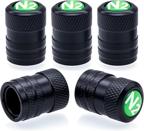 Miniatura 34 de 4 piezas de tapas de válvula de rueda con forma de punta, tapa de aire de aluminio para automóviles, cubiertas universales de válvula de rueda a