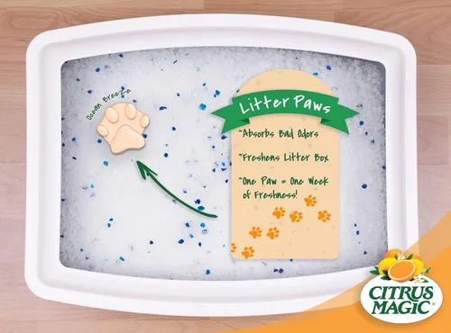 Miniatura 3 de Citrus Magic Eliminador de Olores para Mascotas Litter Paws, Brisa Oceánica, Paquete de 6