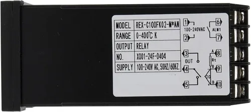 Miniatura 3 de Temperature Controller REX-C100 thermocouple RTD Input Temperature Controller Relay SSR 4-20mA Output (not Include SSR)(Relay Output 1 Alarm)