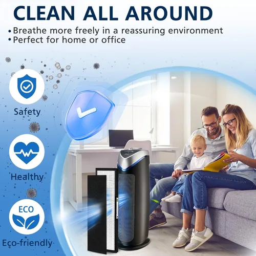 Miniatura 6 de Paquete de 3 filtros HEPA FLT4825 B de repuesto compatibles con modelos de purificador de aire G-guardian AC4825 AC4300 AC4800 AC4850PT AC4900CA