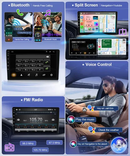 Miniatura 7 de 2+32G CarPlay Car Stereo Radio GPS para Ford F150 2009 2010 2011 2012 2013 2014, 9 pulgadas soporte inalámbrico Carplay Android Auto WiFi