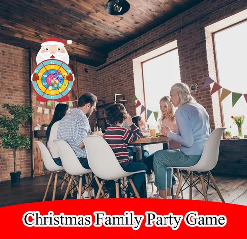 Miniatura 4 de 30” Juguetes de Juegos de Navidad para Niños, Gran Juego de Dardos de Santa Claus, Suministros de Fiesta de Navidad para Interior y Exterior