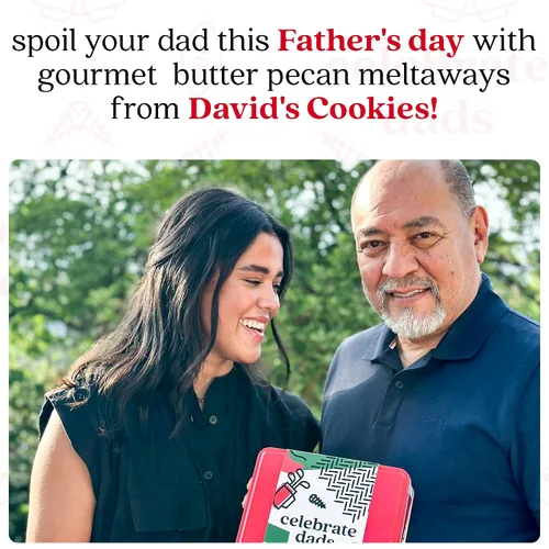 Miniatura 6 de David's Cookies Galletas gourmet con sabor a mantequilla para el Día del Padre con nueces crujientes – Deliciosa cesta de regalo ideal para papás