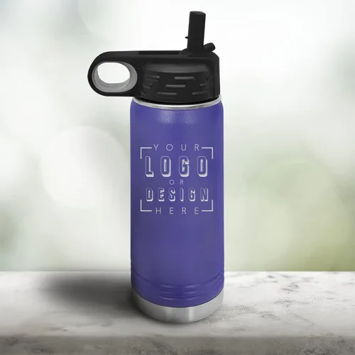 Miniatura 2 de Sofia's Findings Botella de agua personalizada de 20 onzas 30 onzas Botella de agua de 40 onzas con popote Botella de agua deportiva de acero