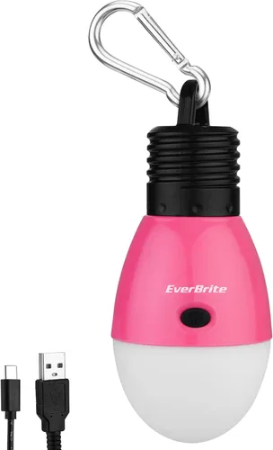 Miniatura 10 de EverBrite Luz de campamento recargable, linterna portátil para tienda, 3 modos de iluminación, bombillas colgantes para tienda de campaña con gancho