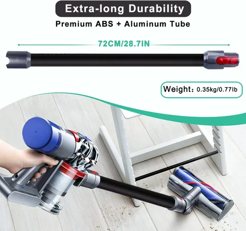 Miniatura 3 de GYLBF Varita de liberación rápida compatible con aspiradoras Dyson V15 V11 V10 V8 V7, tubo de extensión de accesorio para aspiradoras, 28.3 pulgadas