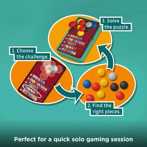 Miniatura 6 de Dimension: The Brain Game to Go - Juego de rompecabezas de apilamiento 3D con 200 desafíos y 4 niveles de dificultad para edades de 8 años