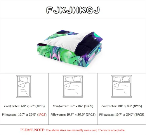 Miniatura 6 de Juego de edredón de 3 piezas con 2 fundas de almohada, tamaño Queen, diseño africano de DJ Girl de microfibra suave, regalo para mujeres y niñas