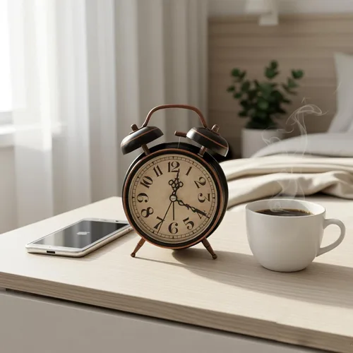 Miniatura 6 de AUNMAS Reloj despertador vintage, alarma de campana doble con esfera luminosa brillante, gestión de tiempo de noche retro para adultos con sueño