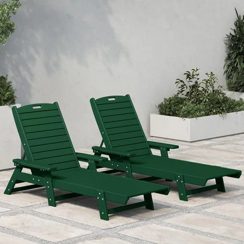 Miniatura 16 de WestinTrends Malibu Poly - Tumbona reclinable azul marino