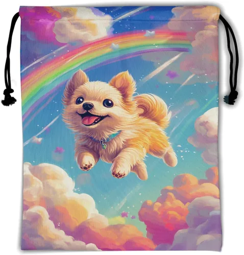 Miniatura 232 de Bolsa de agarre de gimnasia de piel de animal, bolsa de gimnasia con cordón ajustable, bolsa de cuerda para fauna silvestre, Mariposas Galaxy