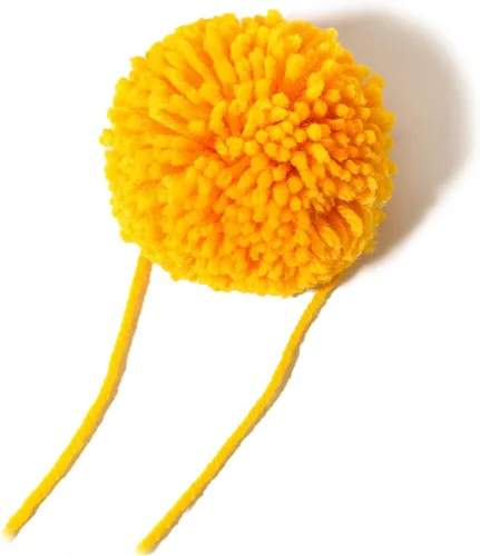 Miniatura 8 de Paquete de 12 pompones de hilo para sombreros 8CM-3PULADAS Suministros de fiesta Arte y manualidades hechas a mano Accesorios decorativos (Negro)