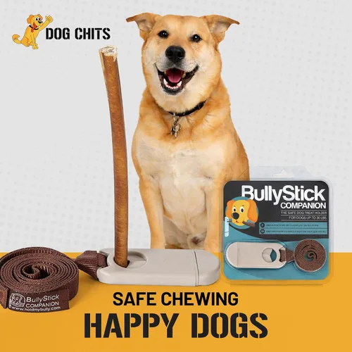 Miniatura 7 de Dog Chits Bully Stick Companion - Soporte seguro y seguro para palitos - evita asfixia, sin desorden y fácil de masticar - Mantiene la golosina