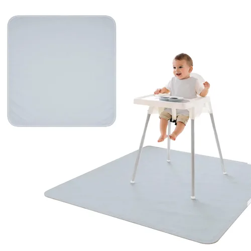 Miniatura 17 de BapronBaby Adventure Awaits - Tapete impermeable para debajo de sillas altas, suelos, mesas, tiempo de juego o artes y manualidades, lavable a