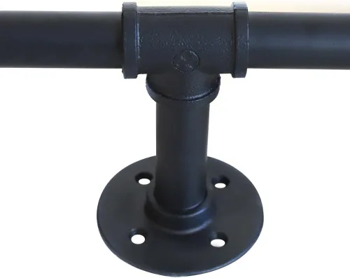 Miniatura 9 de YIYIBYUS Estante flotante de madera y tubo de hierro rústico industrial de 6 niveles, estante de escalera multiusos para artículos decorativos, sala