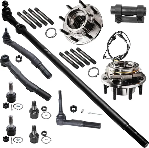 Miniatura 14 de Detroit Axle - Kit de extremo delantero RWD para Chrysler 300 Dodge Challenger Charger Upper Lower Control Arms rótulas de rodamiento de rueda Bujes