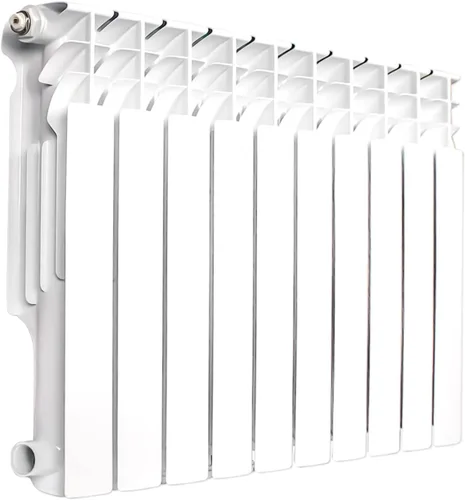 Miniatura 6 de Calentador de Radiador de Pared Montado en la Pared AB con 6 Paneles, Radiador de Agua Caliente de Aluminio Ligero para Cocina, Dormitorio
