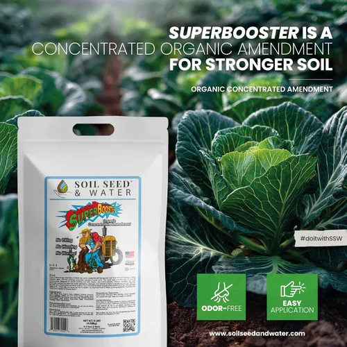 Miniatura 3 de Soil Seed & Water SuperBooster Fertilizante concentrado orgánico - Enmienda del suelo para un crecimiento robusto de plantas - Potenciador