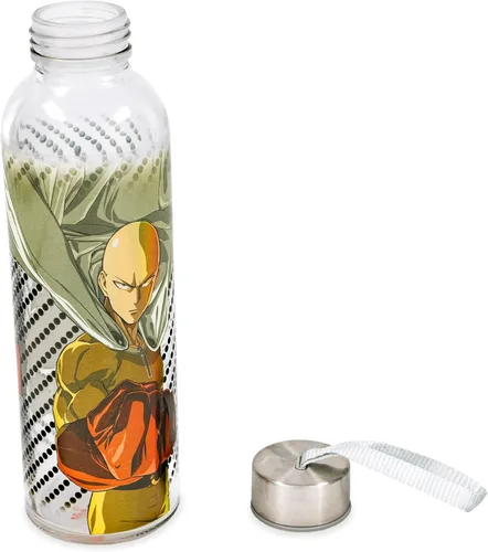 Miniatura 4 de JUST FUNKY One Punch Man - Botella de agua de vidrio (18 onzas)